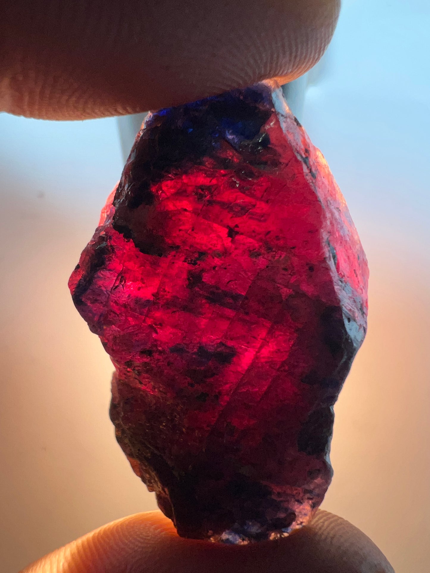 Ruby unheated untreated 98 cts