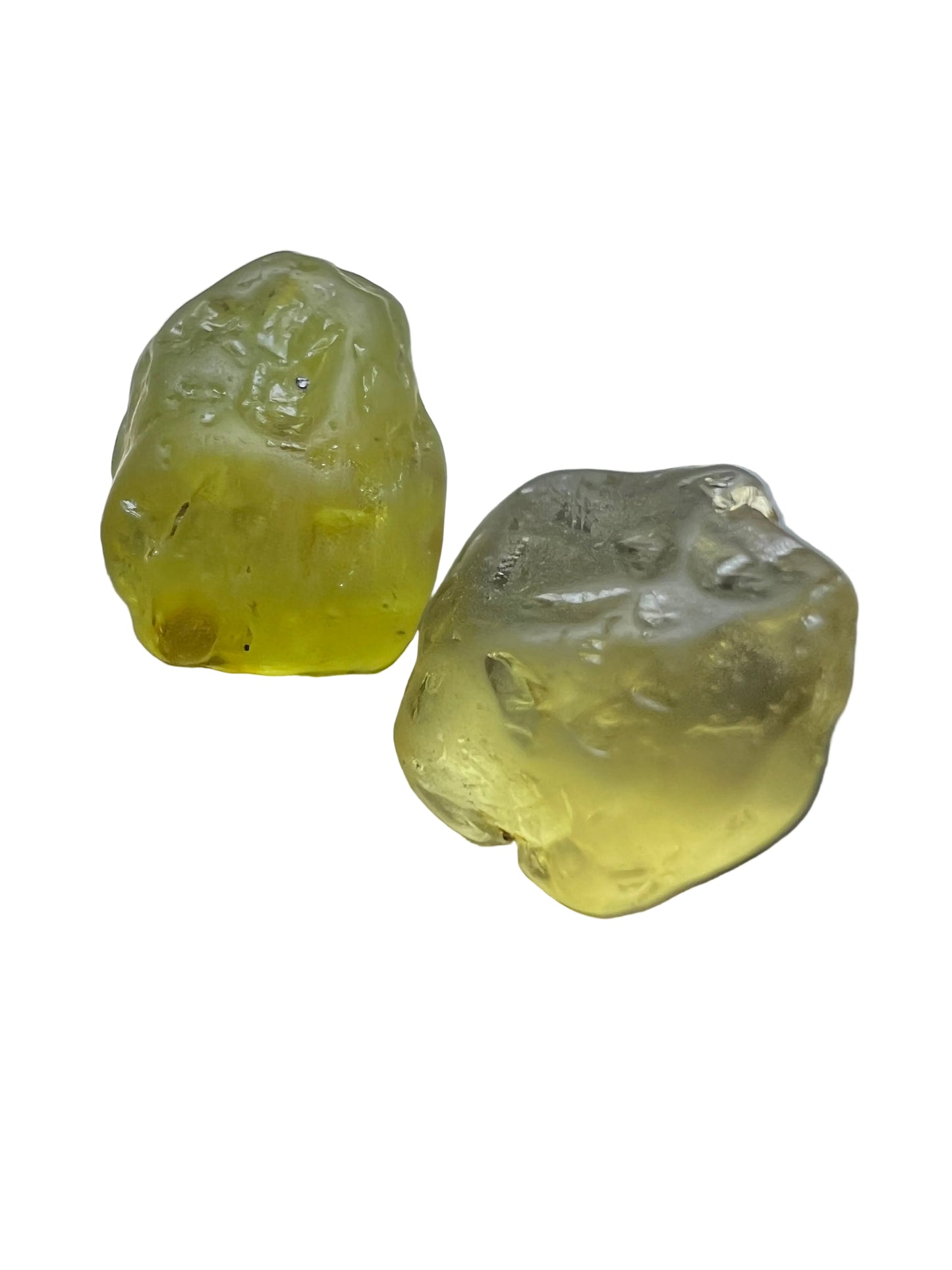 Lemon yellow chrysoberyls 5.25 cts / 2 pcs