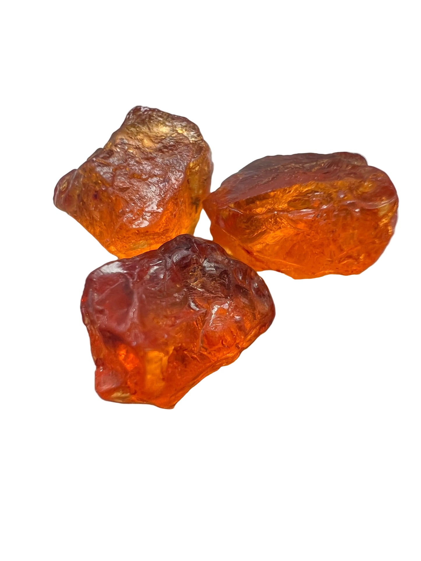 Mandarin garnets 7.8 cts / 3 pcs