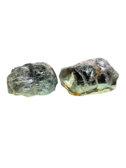 Green sapphires NH 4.90 cts / 2 pcs