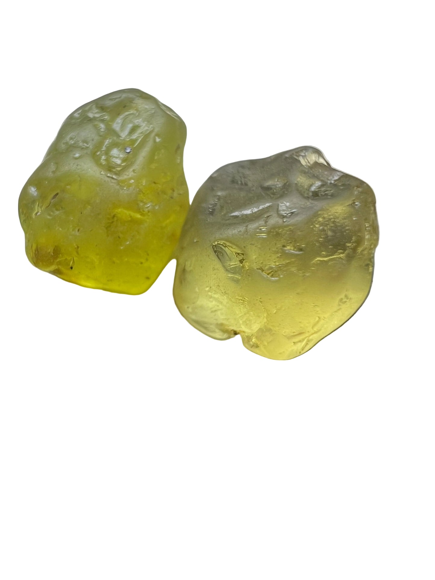 Lemon yellow chrysoberyls 5.25 cts / 2 pcs