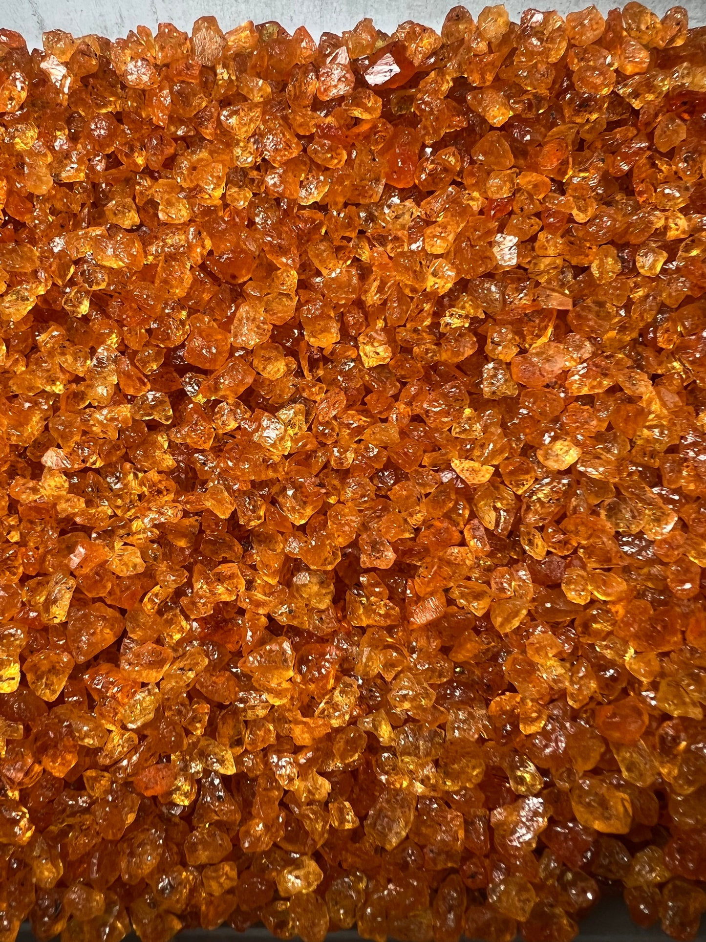 Mandarin garnets
