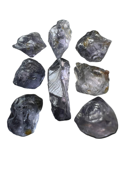 Grey purple spinels 22.5 cts / 8 pcs
