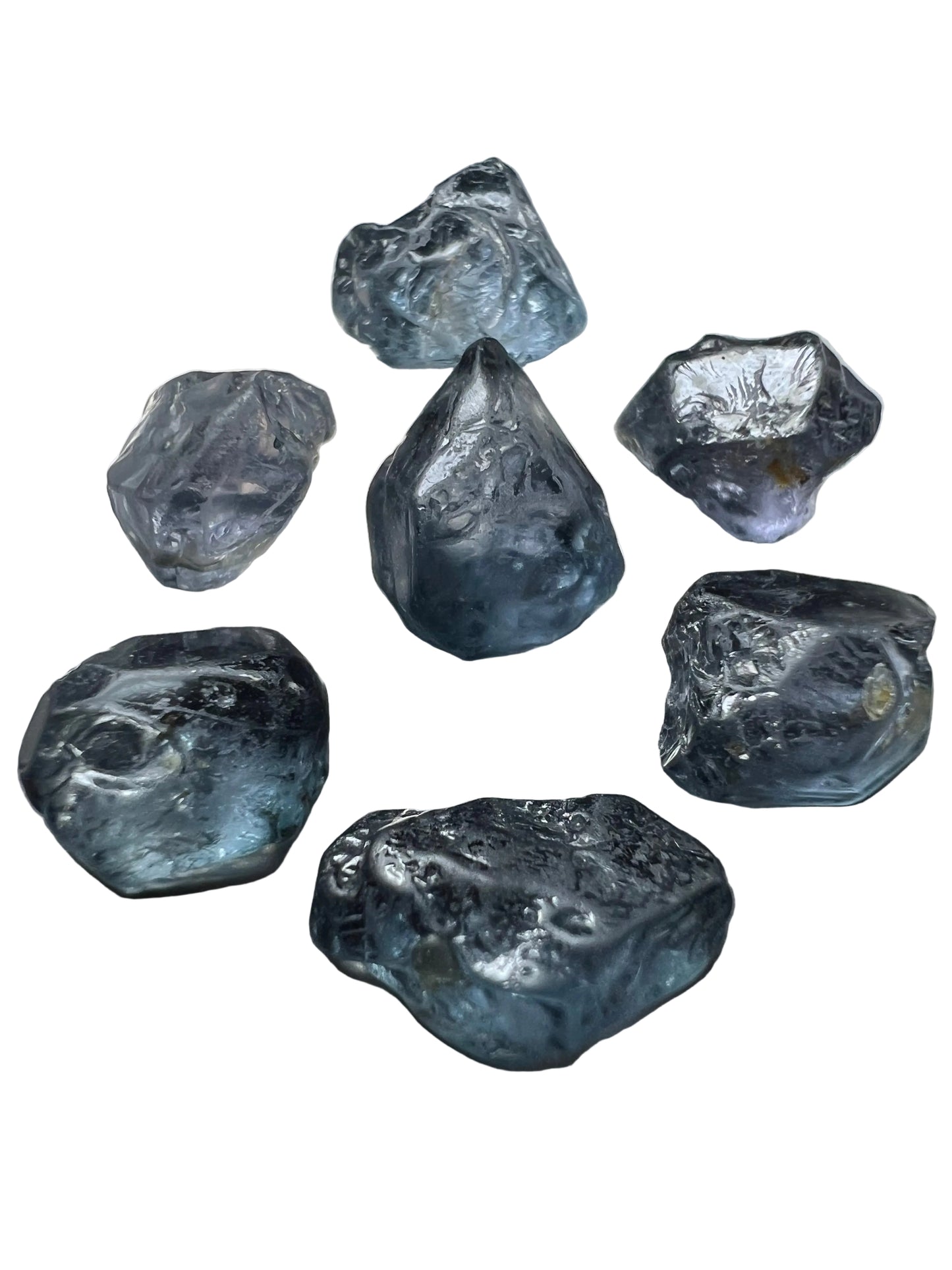 Blue grey spinel 20 cts / 7 pcs