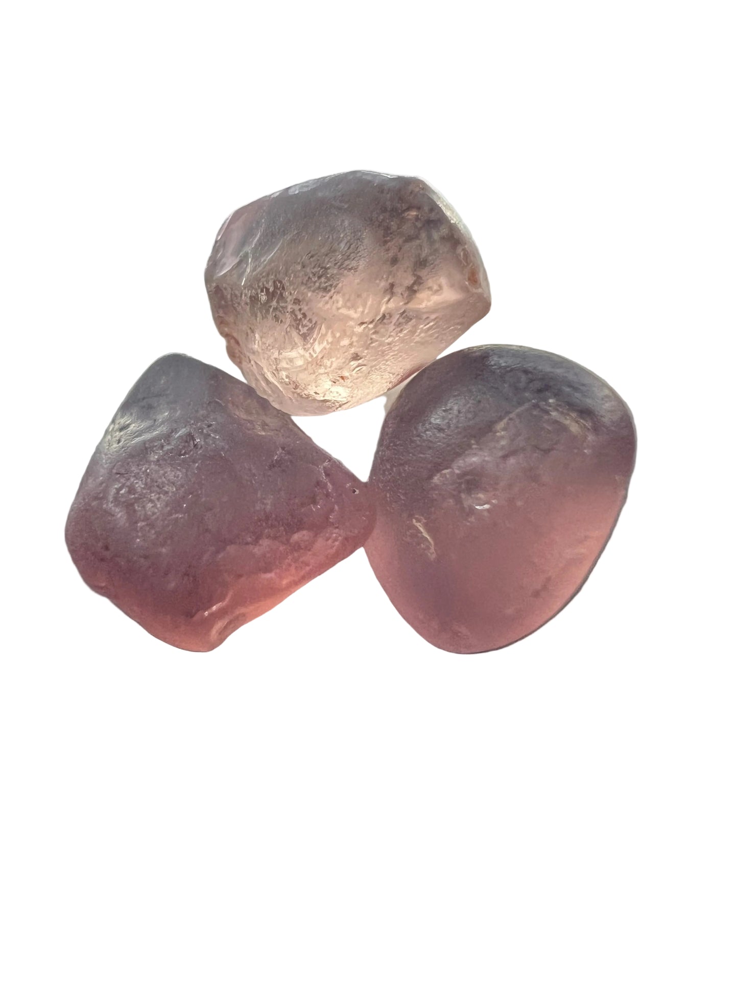 Peach garnets 8.3 cts / 3 pcs