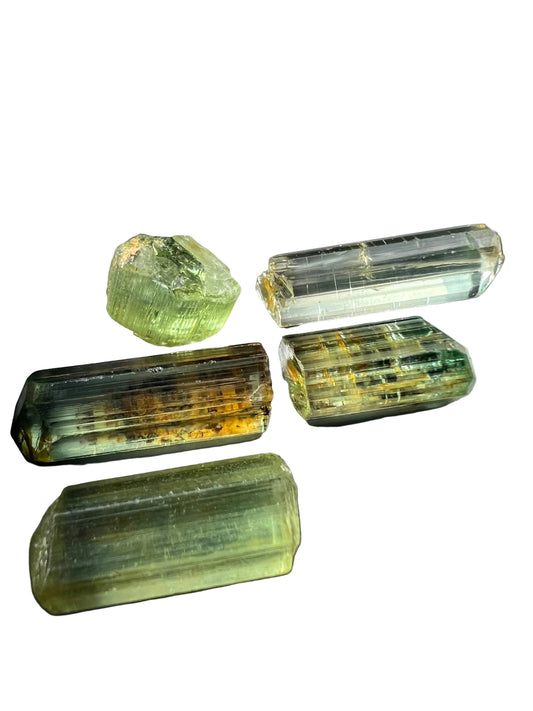 Light green tourmalines 63.6 cts