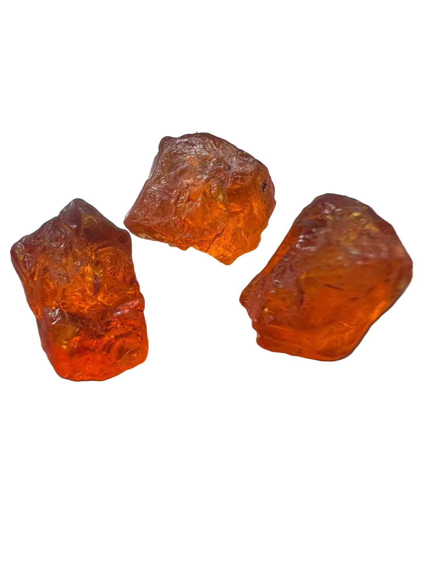 Mandarin garnets 7.8 cts / 3 pcs