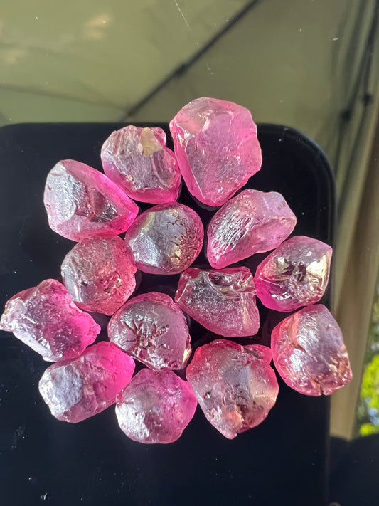 Bubblegum pink garnets 52.64 ct