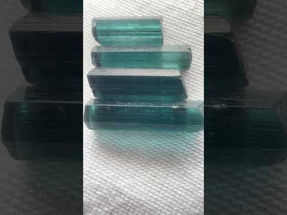 Indigo blue tourmalines 17.05 cts