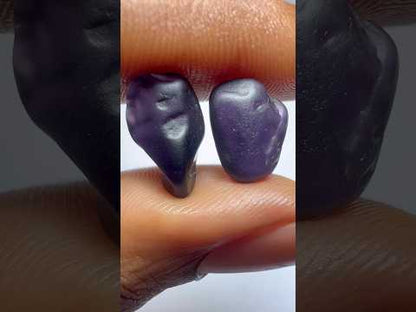 Purple spinels pair 10.4 cts