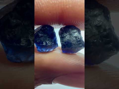 Midnight blue sapphires NH 8 cts