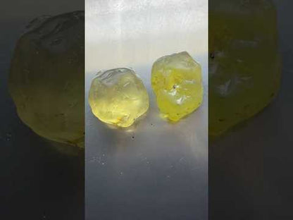 Lemon yellow chrysoberyls 5.25 cts / 2 pcs