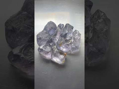 Grey purple spinels 22.5 cts / 8 pcs