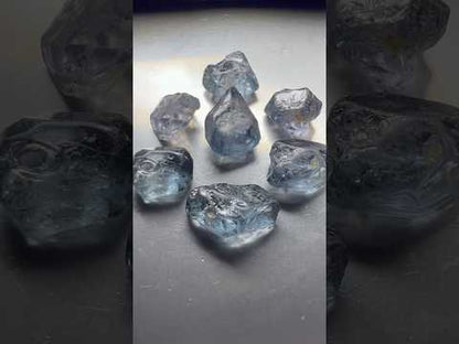 Blue grey spinel 20 cts / 7 pcs